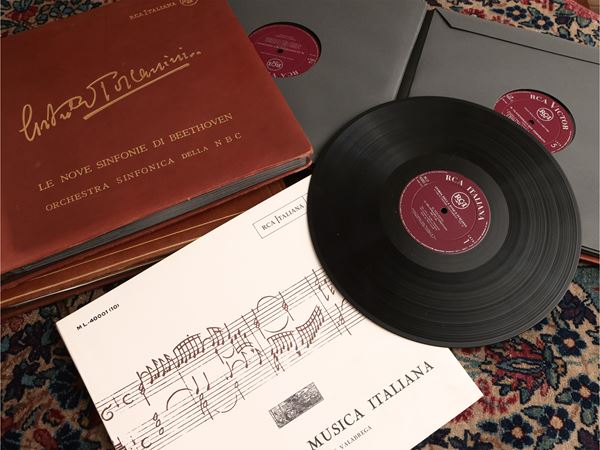 Grande raccolta di dischi in vinile