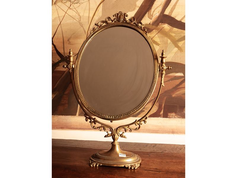 Specchiera da Toilette in Ottone