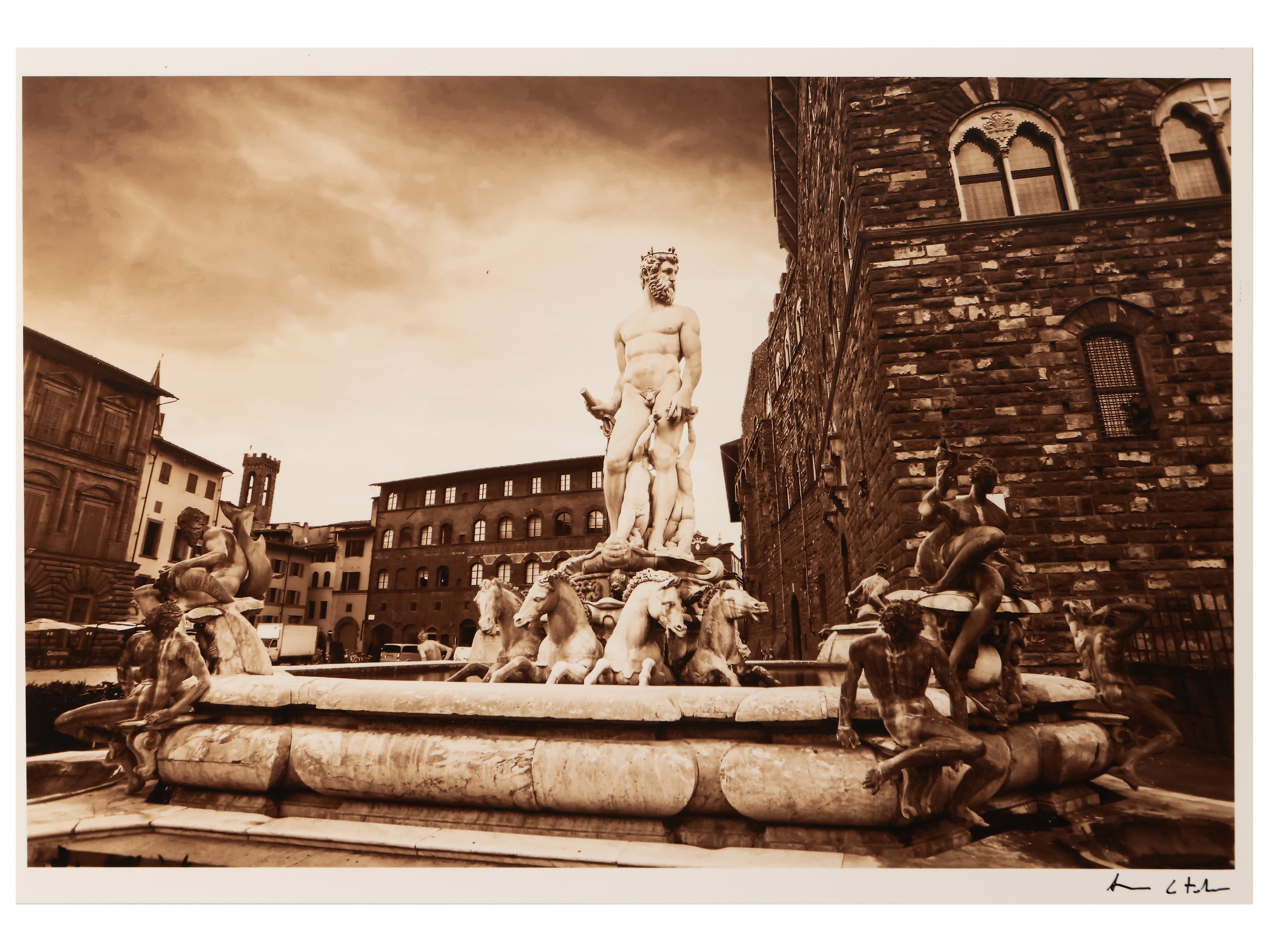 Poseidon Sculpture In Florence