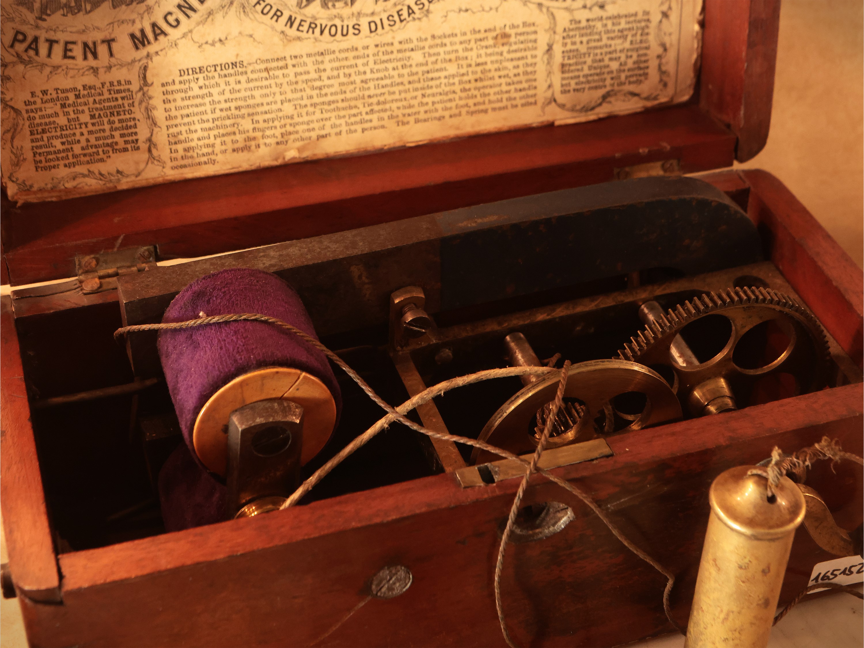 Patent Magneto-electric Machine For Nervous Diseases, Davis & Kidder