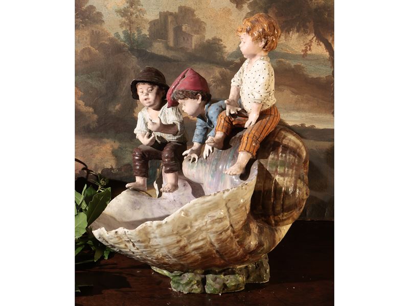 Grande Gruppo in Terracotta Invetriata