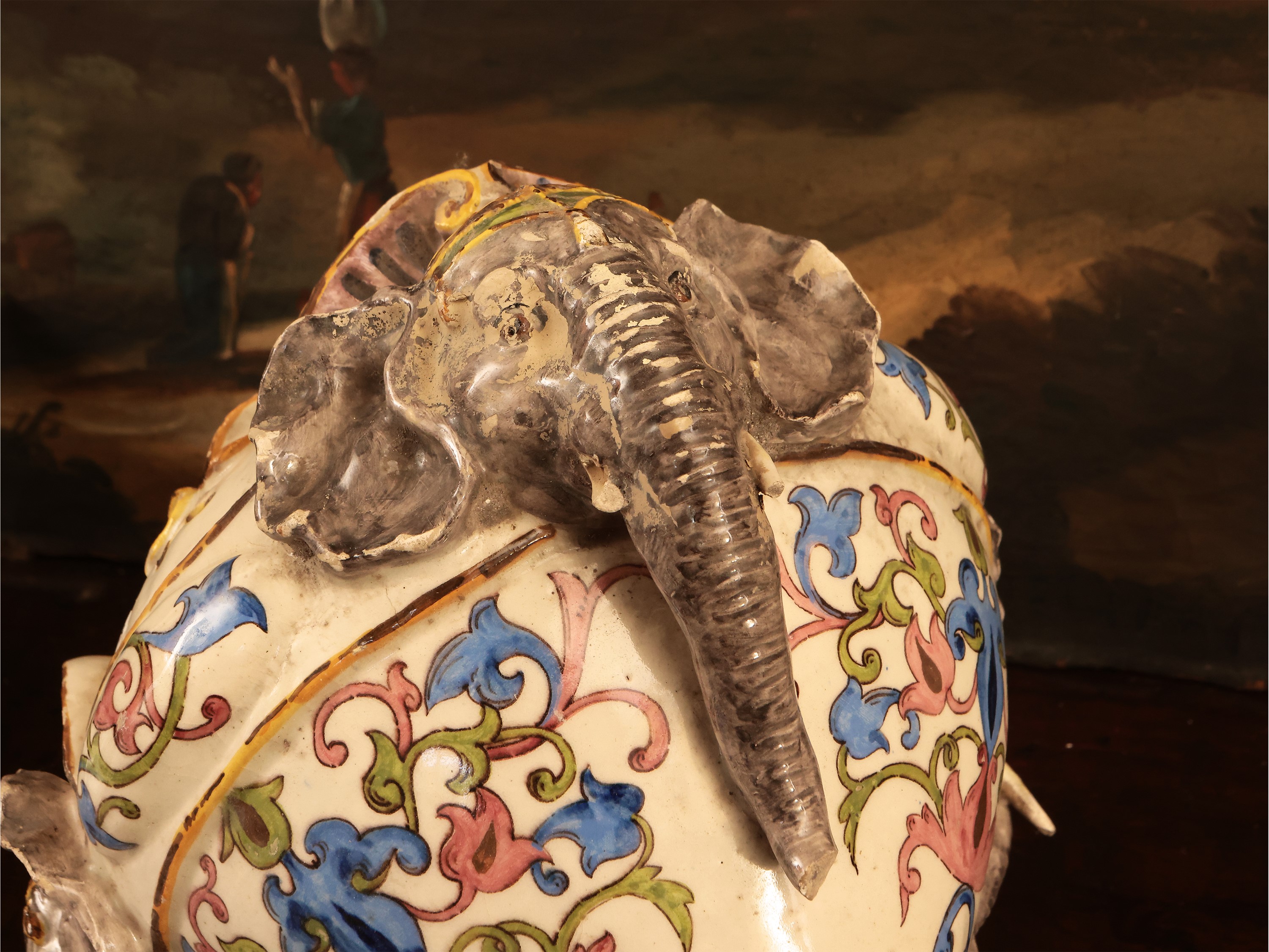 Portavasi pensile in terraglia