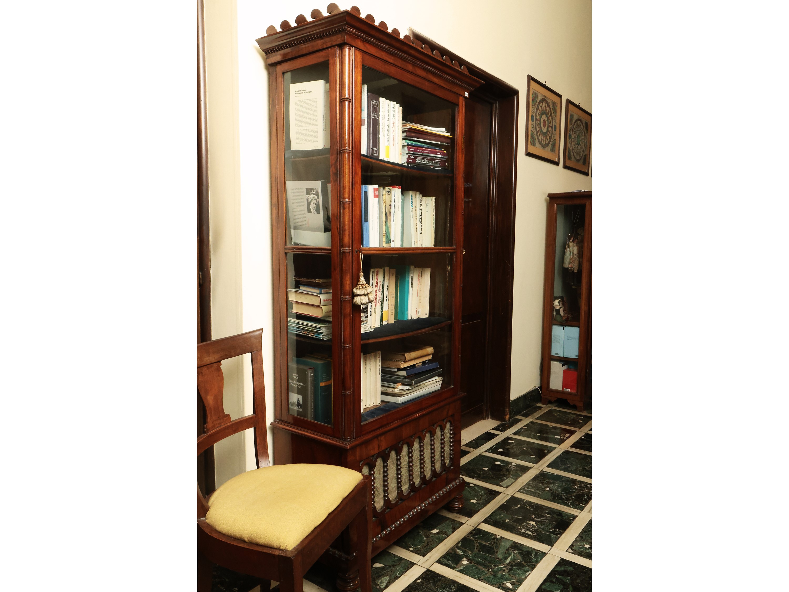 Vetrinetta per Collezioni - Libreria in Mogano