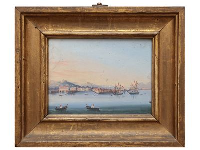 Scorcio del Golfo di Napoli con Velieri