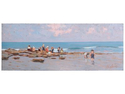 Bagnanti sulla Spiaggia