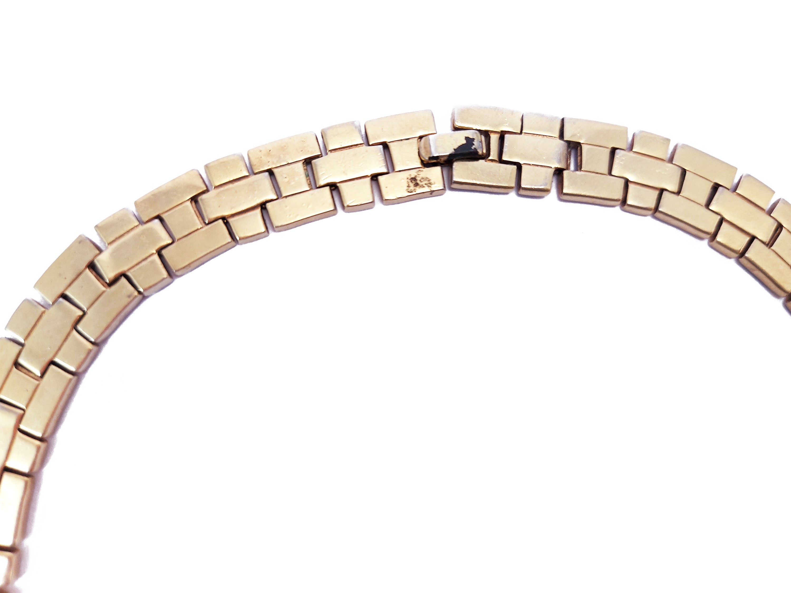 Collana Dorata a Maglia Piatta