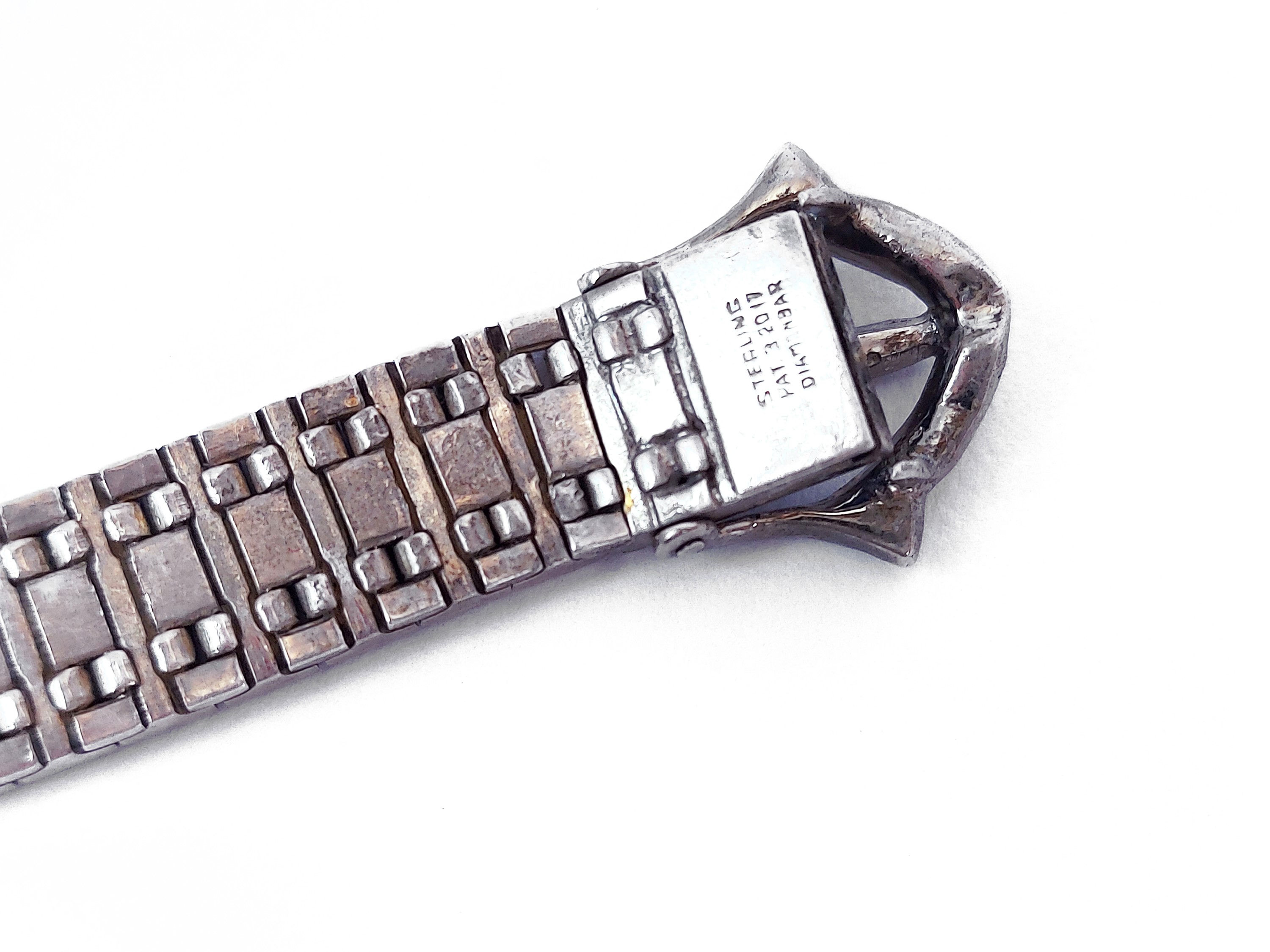 Bracciale Diamondbar Stile Deco in Argento Sterling