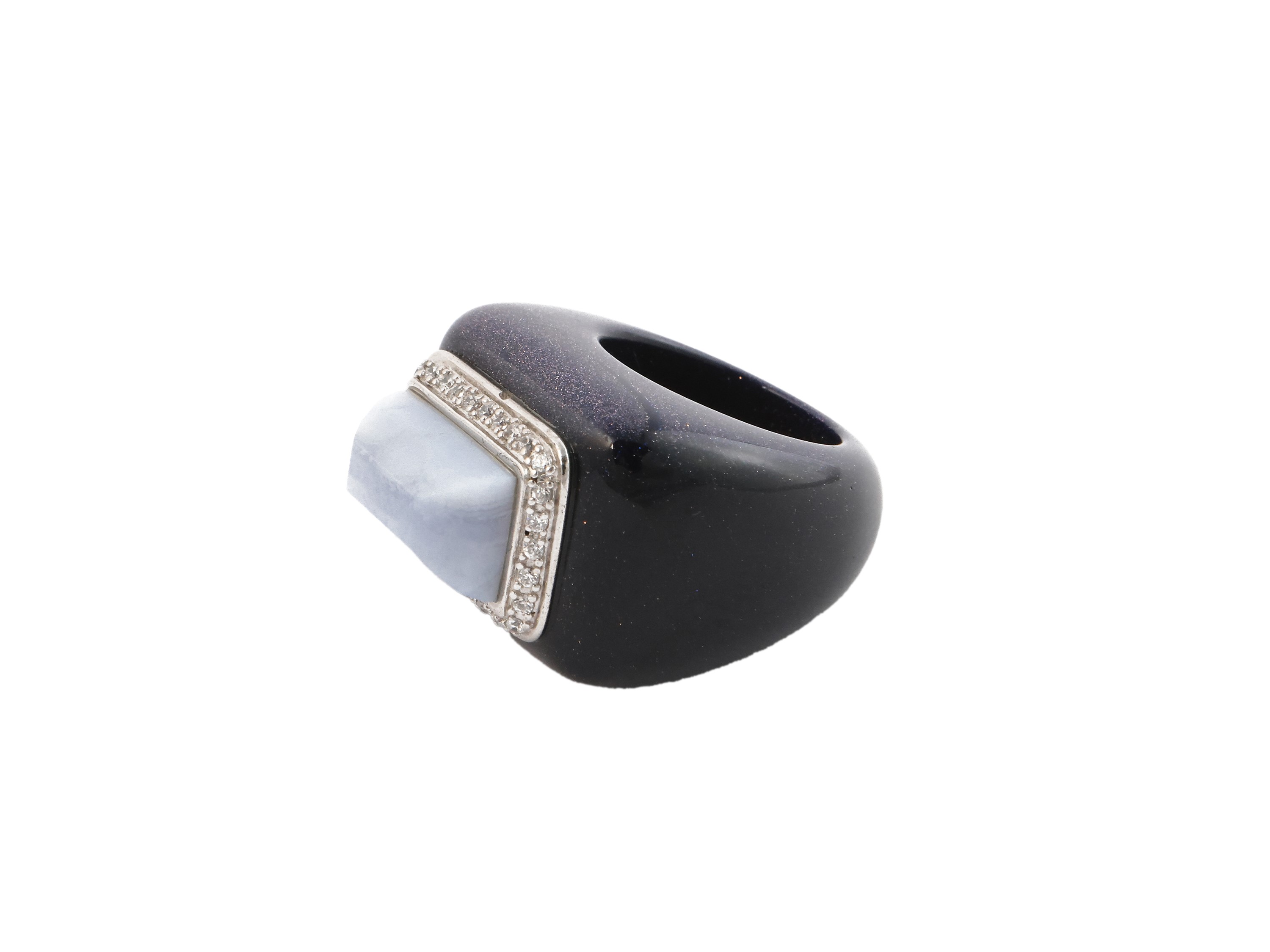 Grande Anello in Bachelite Nera