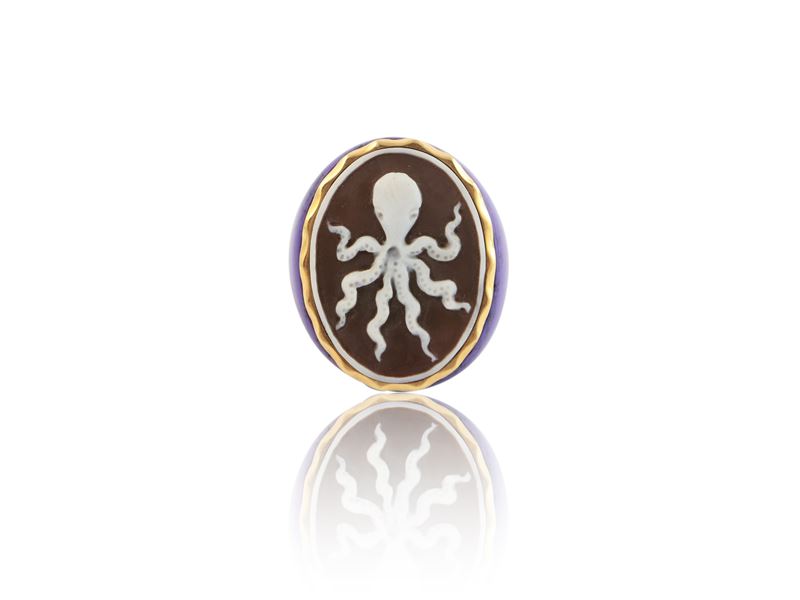 Grande Anello con Cammeo Animalier