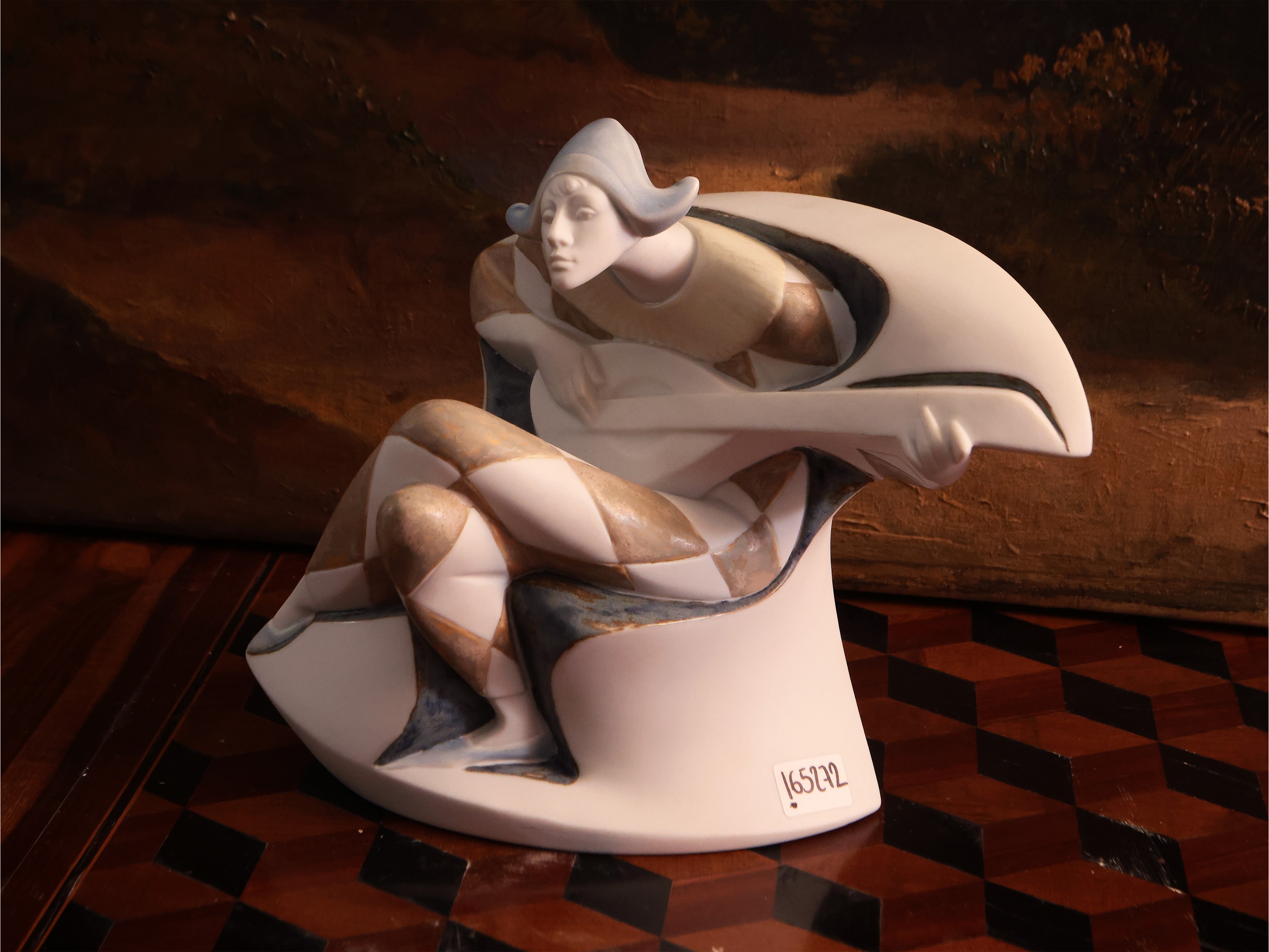 Arlecchino Musicante in Porcellana, Serie Utopia, Lladrò
