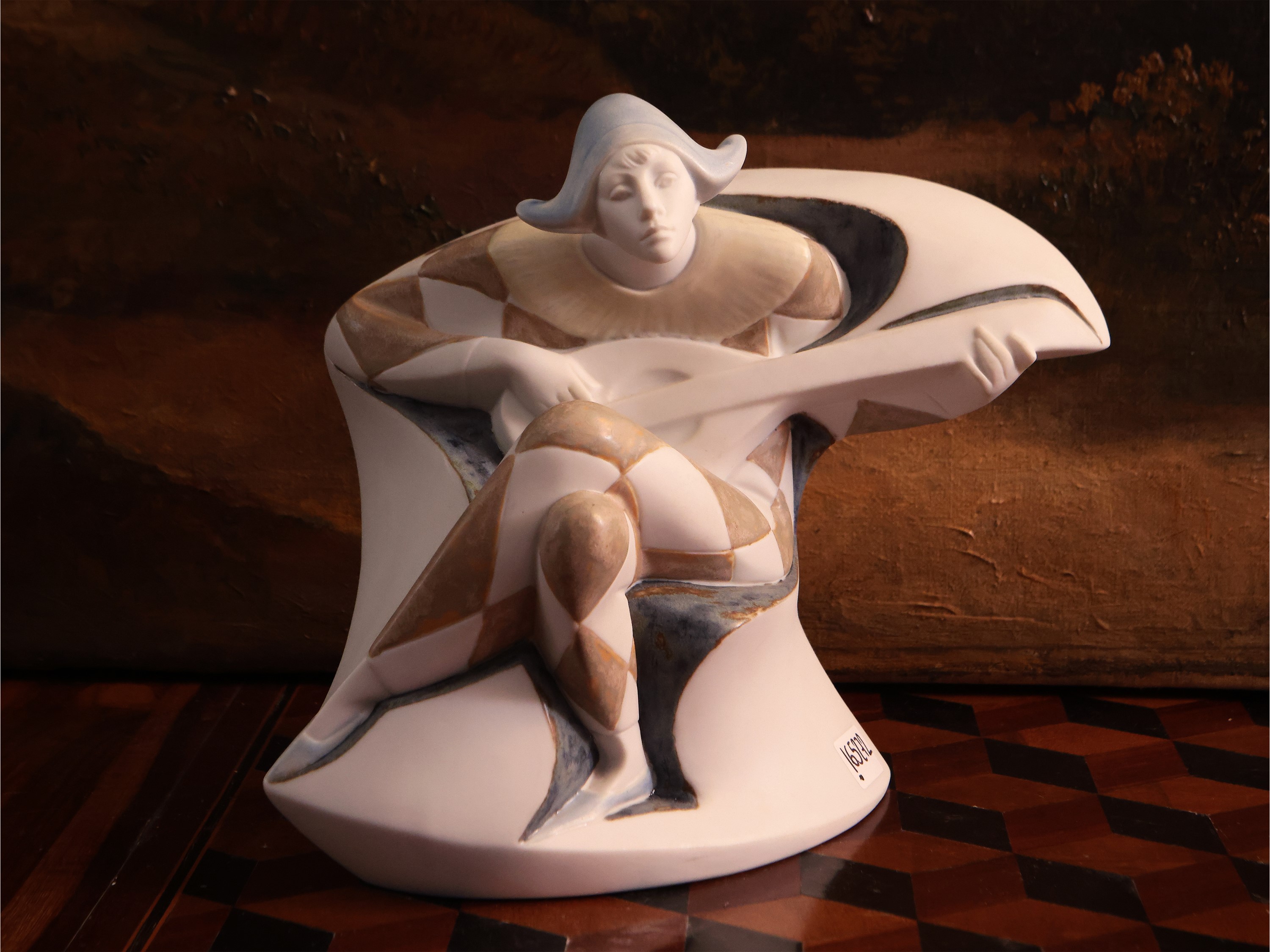 Arlecchino Musicante in Porcellana, Serie Utopia, Lladrò