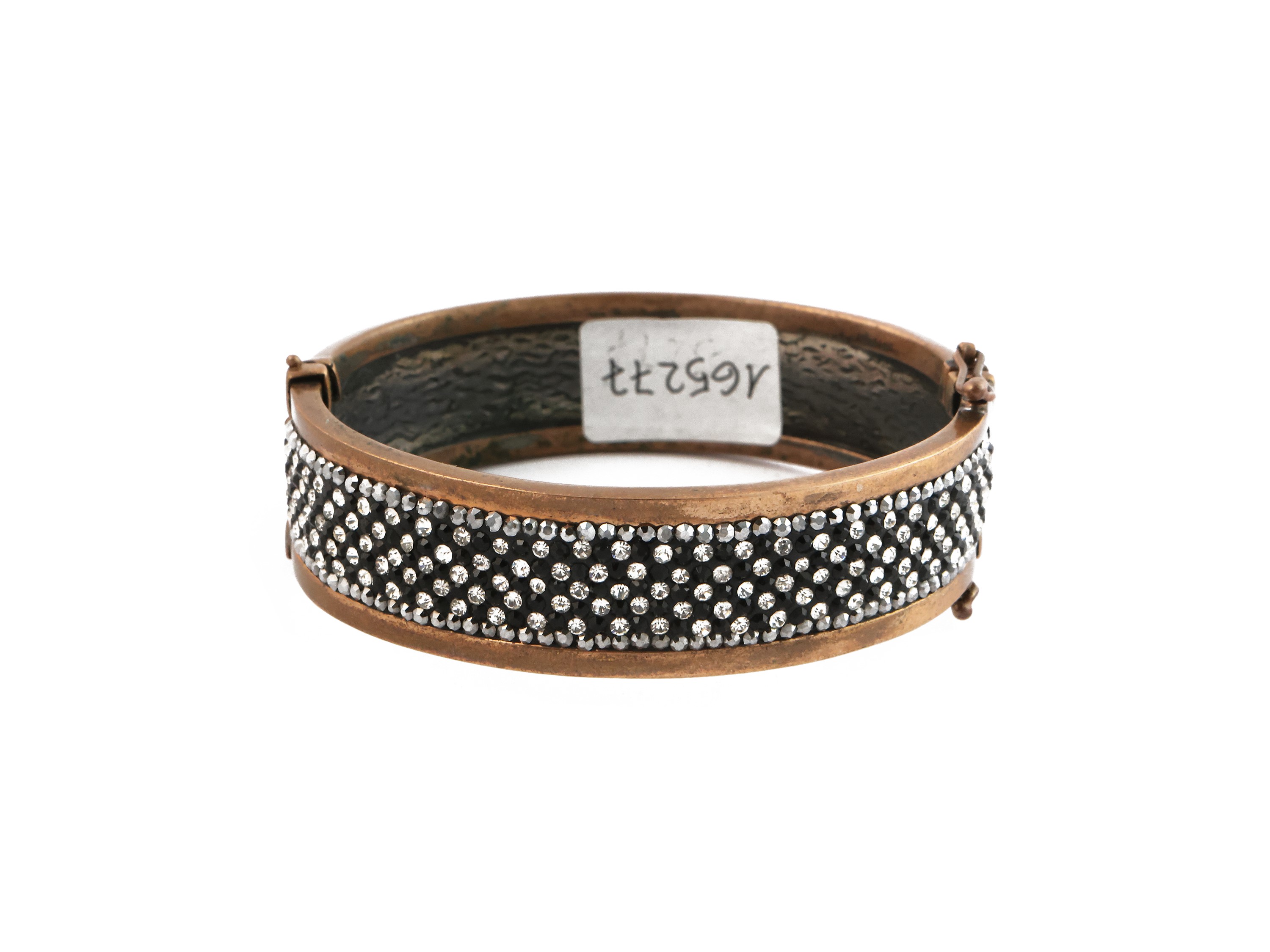 Bracciale Rigido in Metallo Brunito e Rame