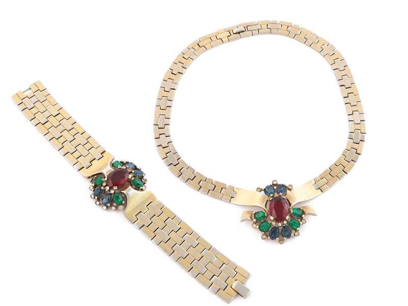 Trifari, Demi Parure in Trifarium Dorato