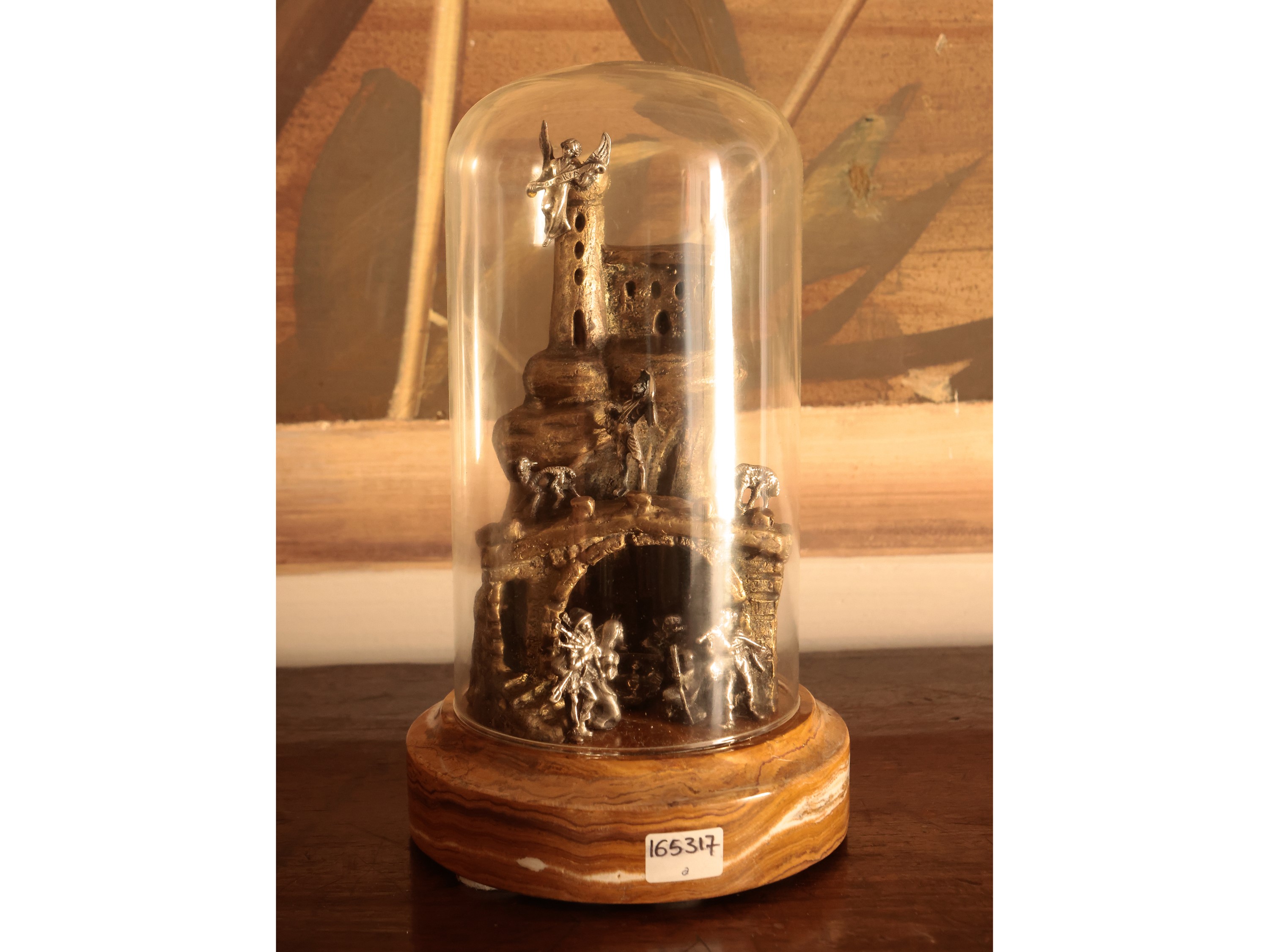 Presepe in bronzo e argento