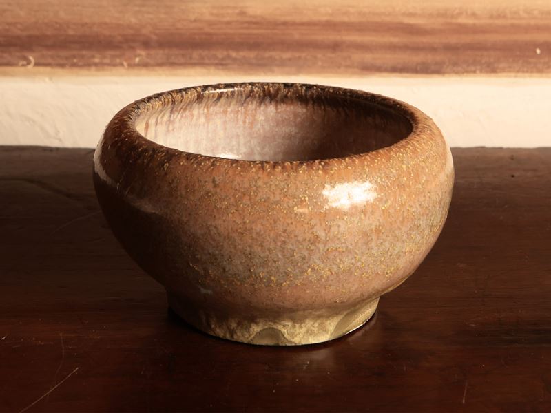 Marcello Fantoni - Piccolo Vaso in Terracotta Smaltata