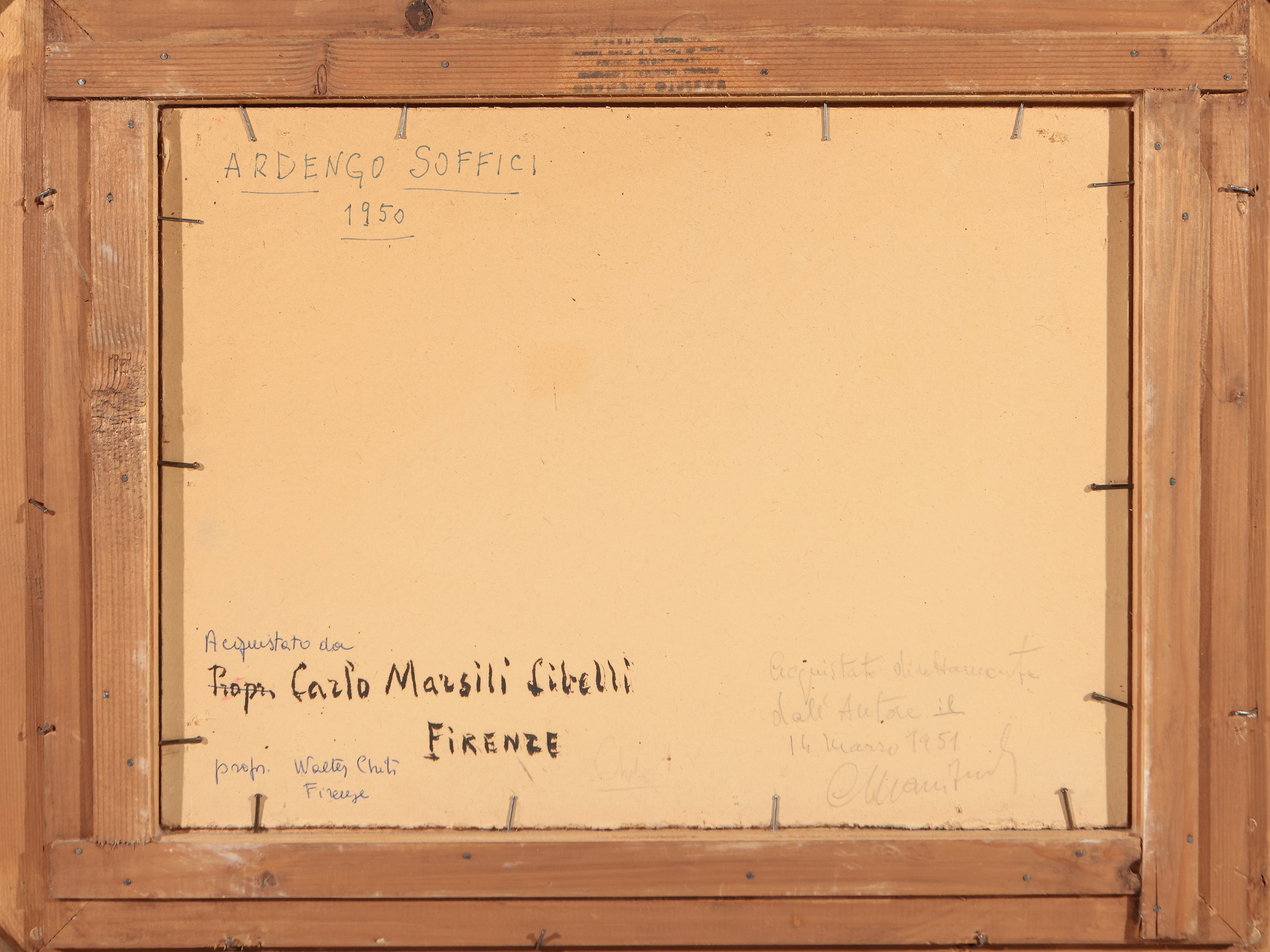 Ardengo Soffici - Casolari a Poggio a Caiano 1950
