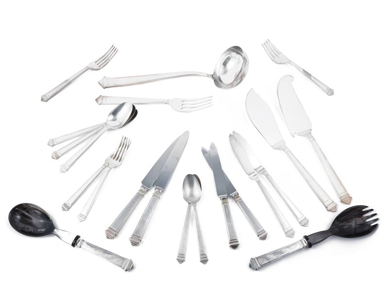 Servizio di posate in argento sterling 925/1000