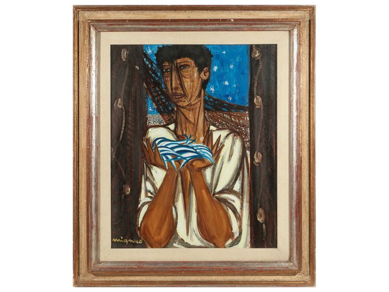 Giuseppe Migneco - Testa di Pescatore