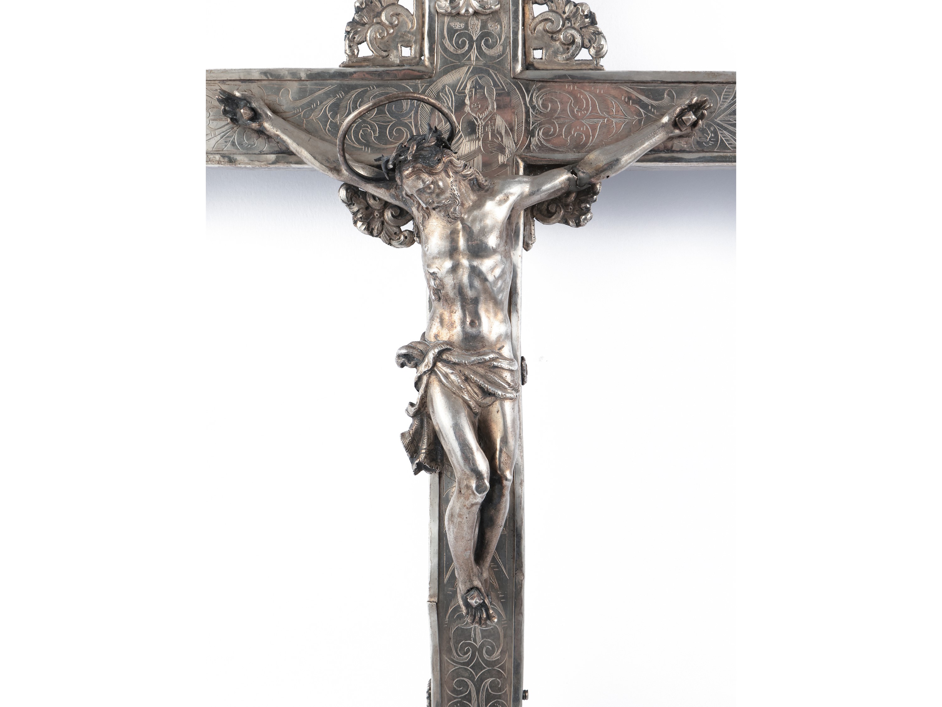 Croce astile in argento, Regno delle Due Sicilie