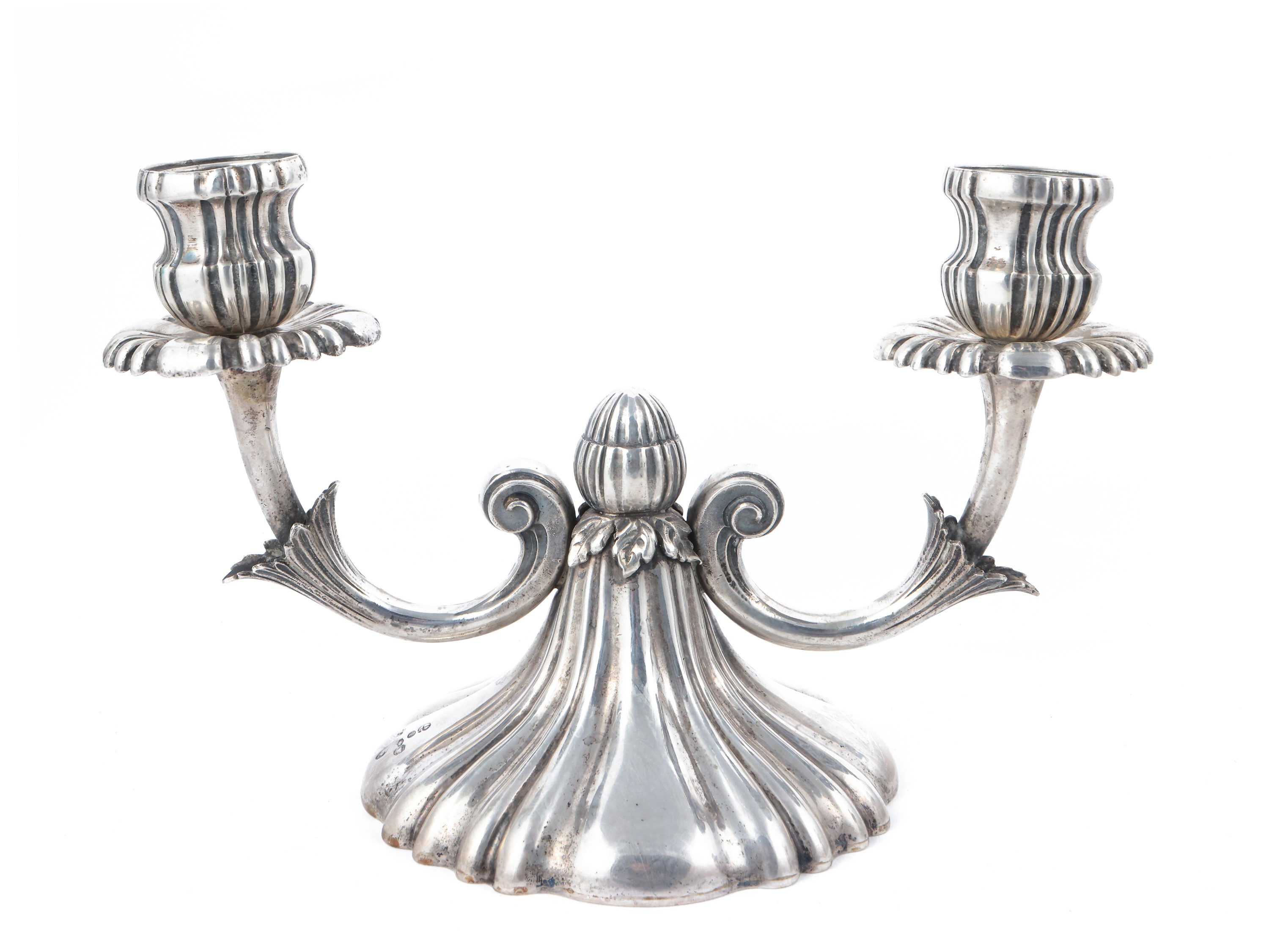 Coppia di Candelabri in Argento