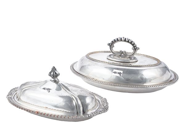 Accessori per la tavola in metallo argentato