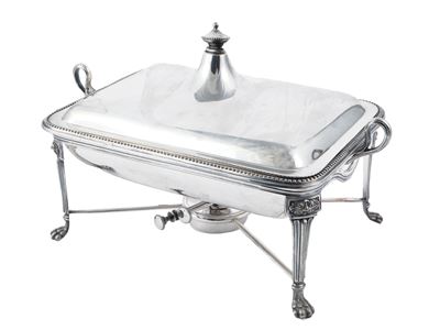 Scaldavivande in Metallo Argentato per Cene a Buffet