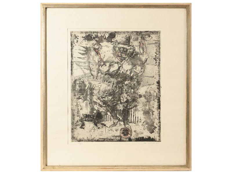 Figura con gatto 1951