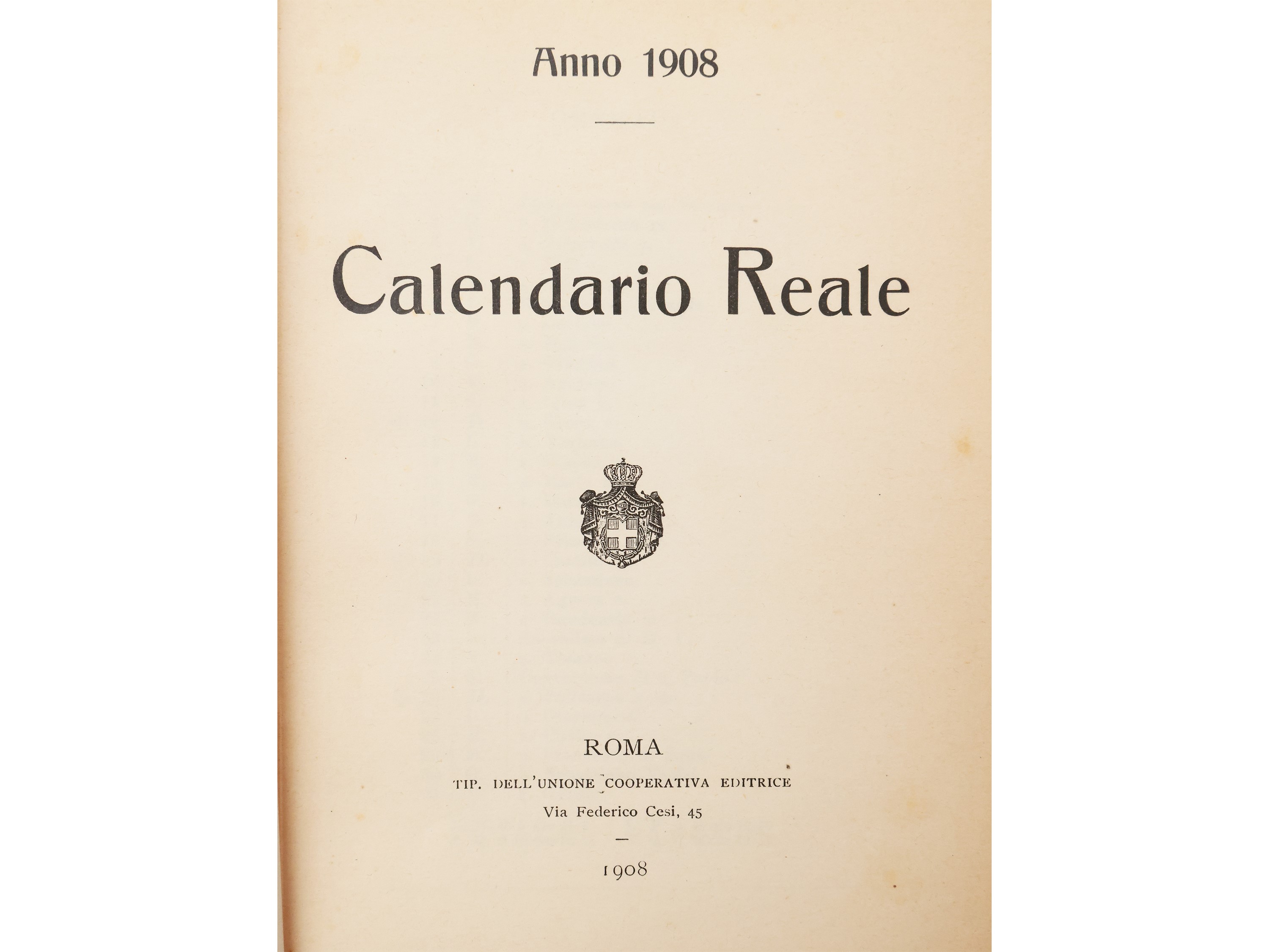 Almanacchi e Calendari di Corte