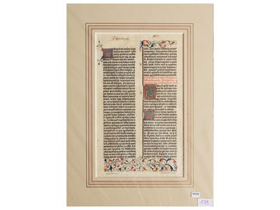 Pagina della Bibbia di Gutemberg