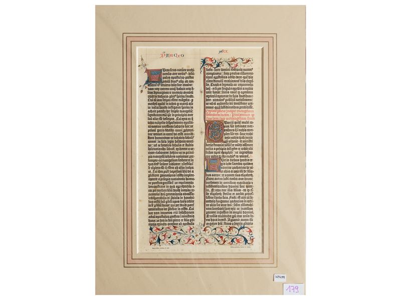 Pagina della Bibbia di Gutemberg