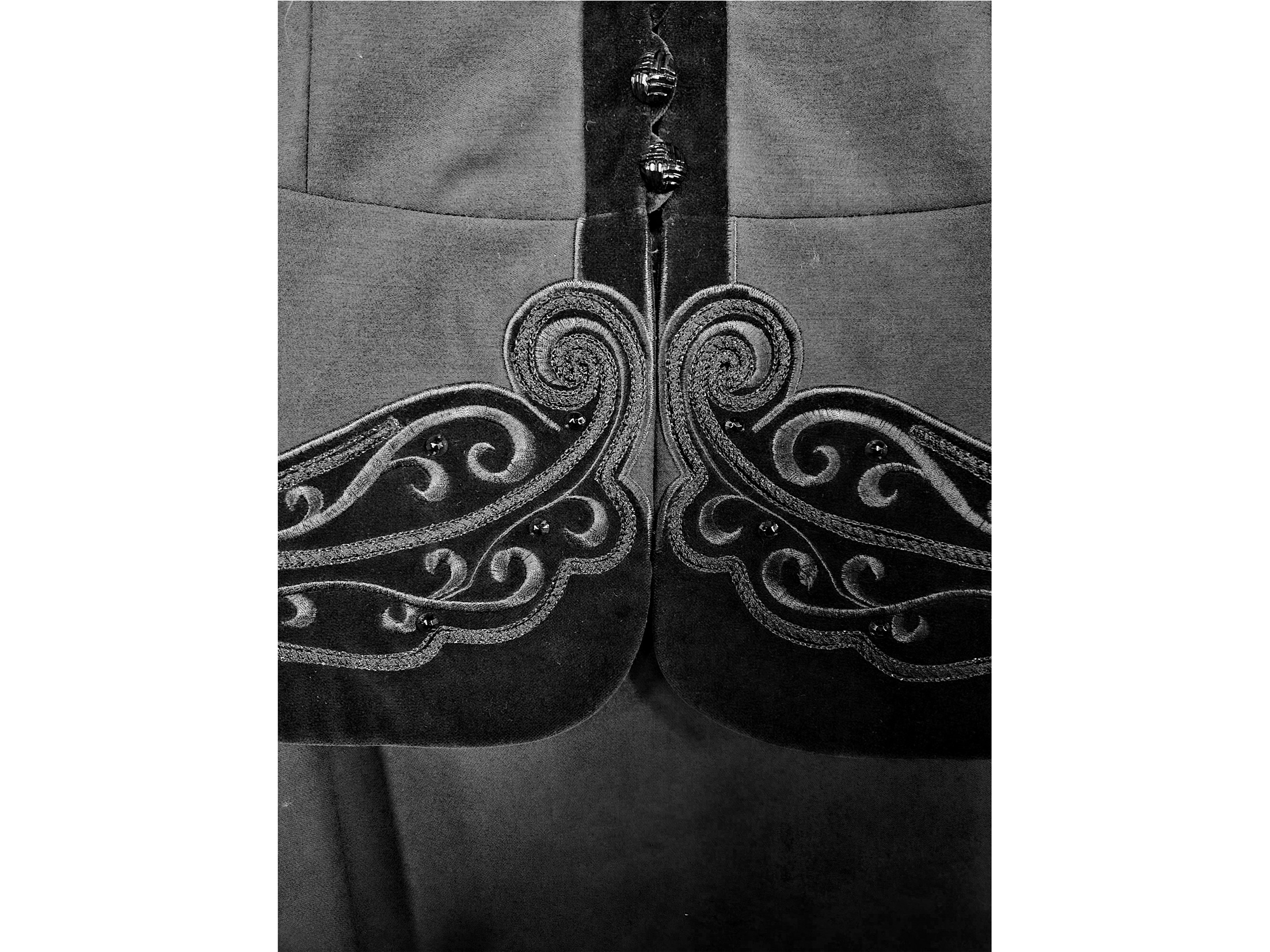 Escada, Tailleur da sera in lana nero