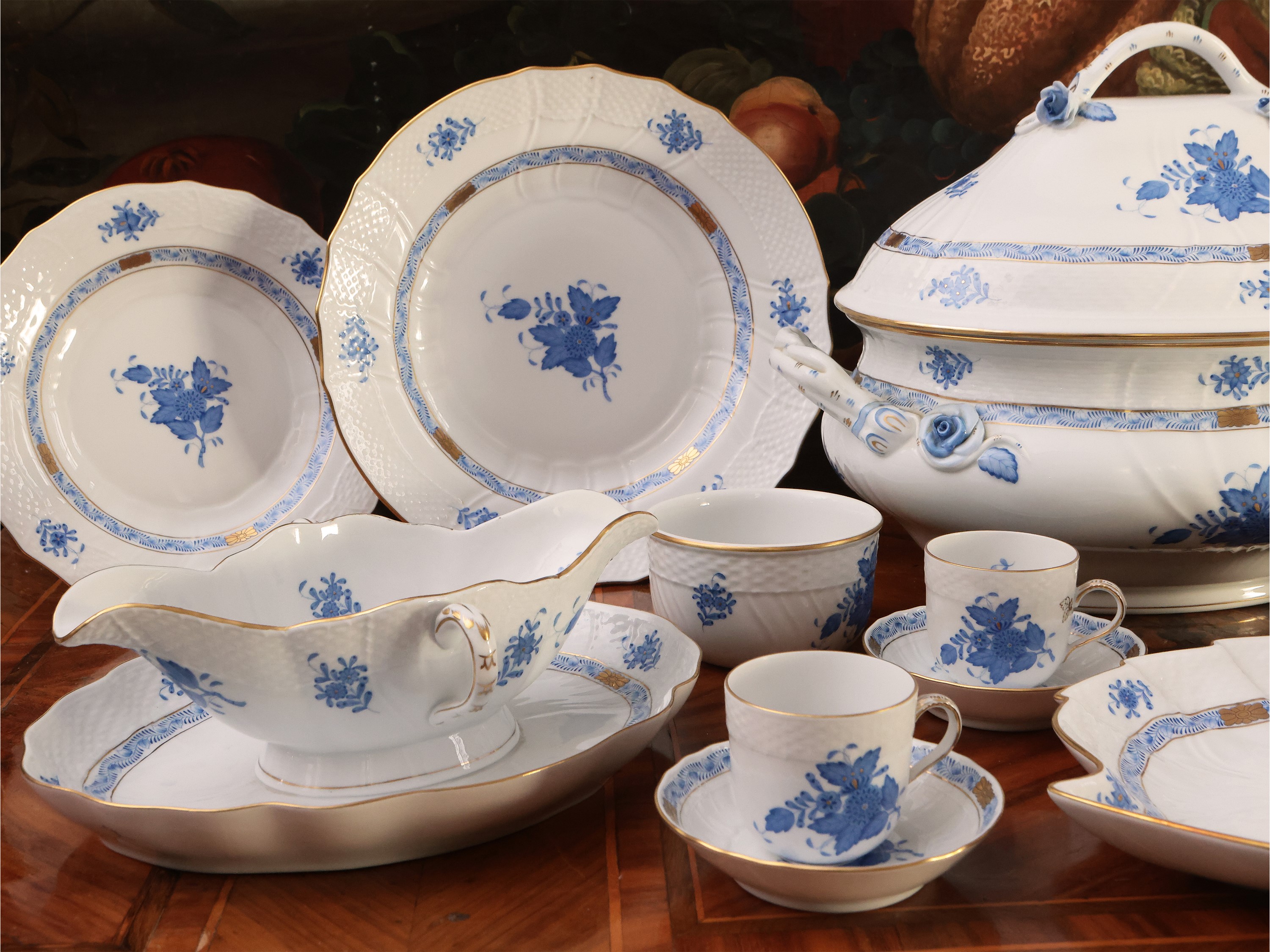 Servizio di piatti in porcellana, Indian Basket, Herend