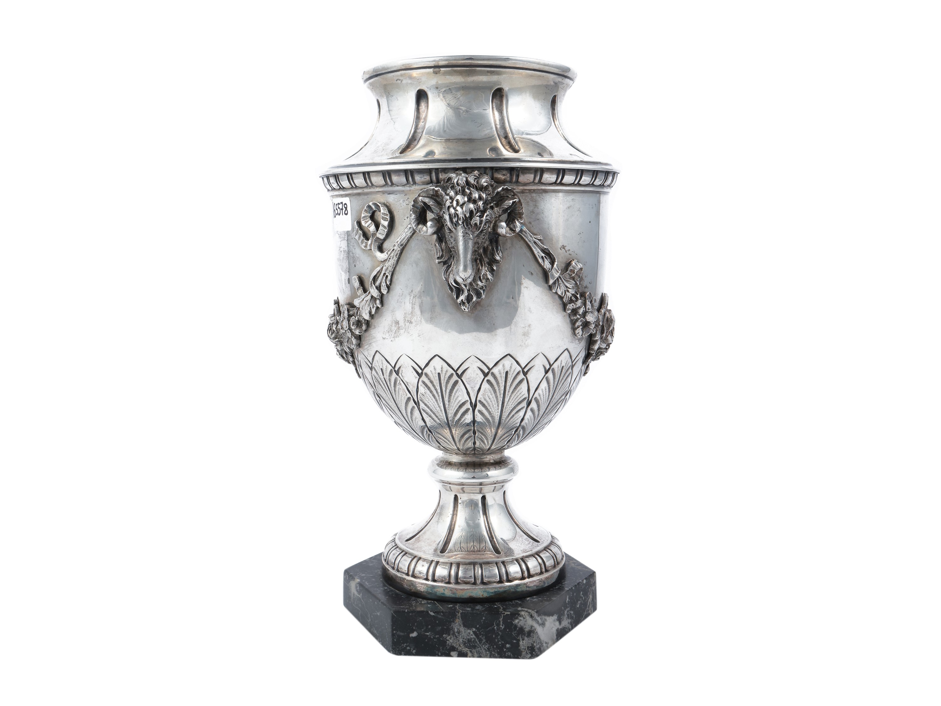 Grande vaso ad urna Liberty in argento