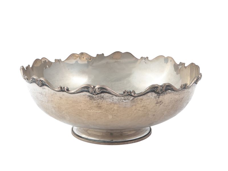 Cestino porta bon bon in argento