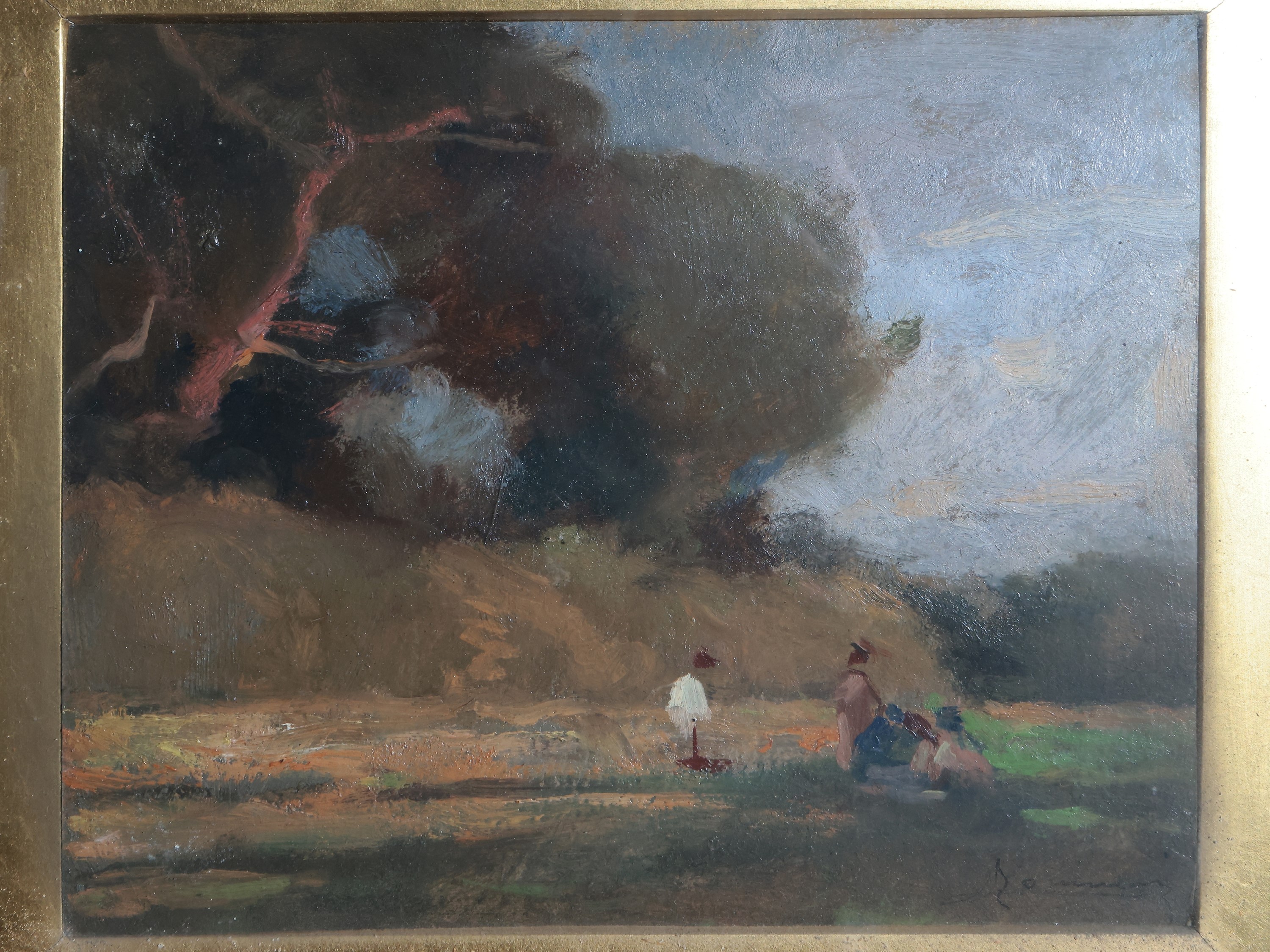 Ludovico Tommasi - Paesaggio con Figure