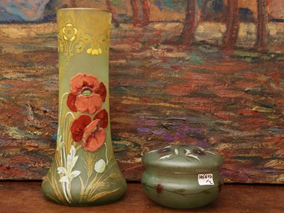 Vaso in Vetro Verde