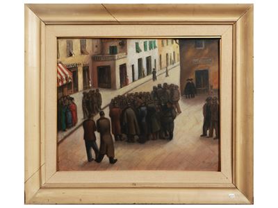 Scorcio Cittadino con Figure