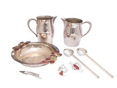 Ettore Donati, Accessori per la tavola in metallo argentato moderno
