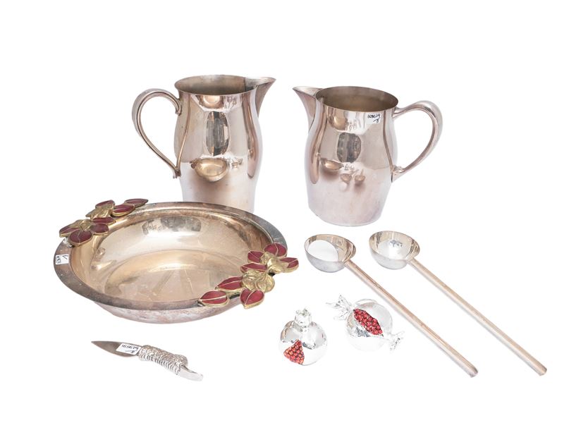 Ettore Donati, Accessori per la tavola in metallo argentato moderno