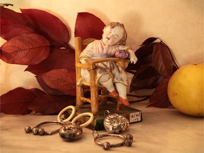 Quattro Sonagli D'epoca in Argento per Bambini