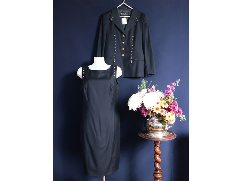 Escada, Completo in lana blu