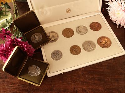 Lotto di Medaglie in Argento e Bronzo