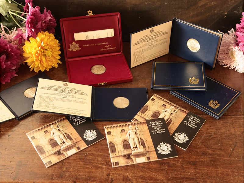 Serie di trenta monete Leone Tolstoj in argento 835/1000