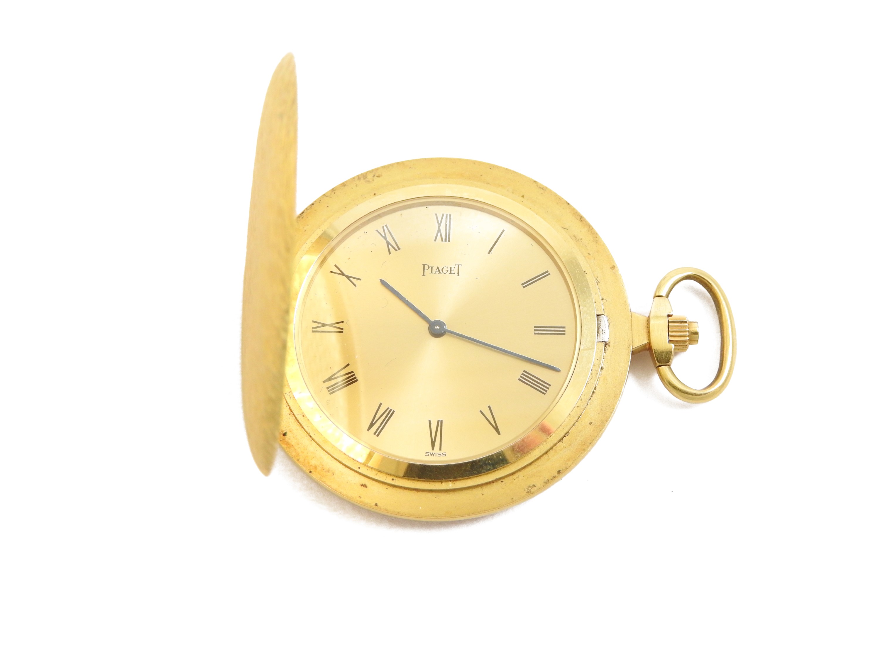 Piaget, orologio da tasca in oro giallo con catena in oro giallo