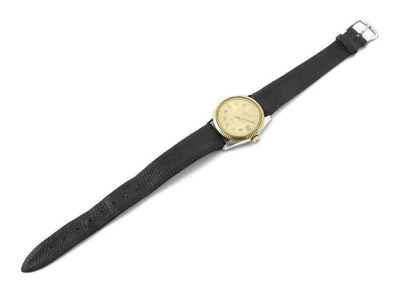 Baume & Mercier, orologio da polso in acciaio placcato oro