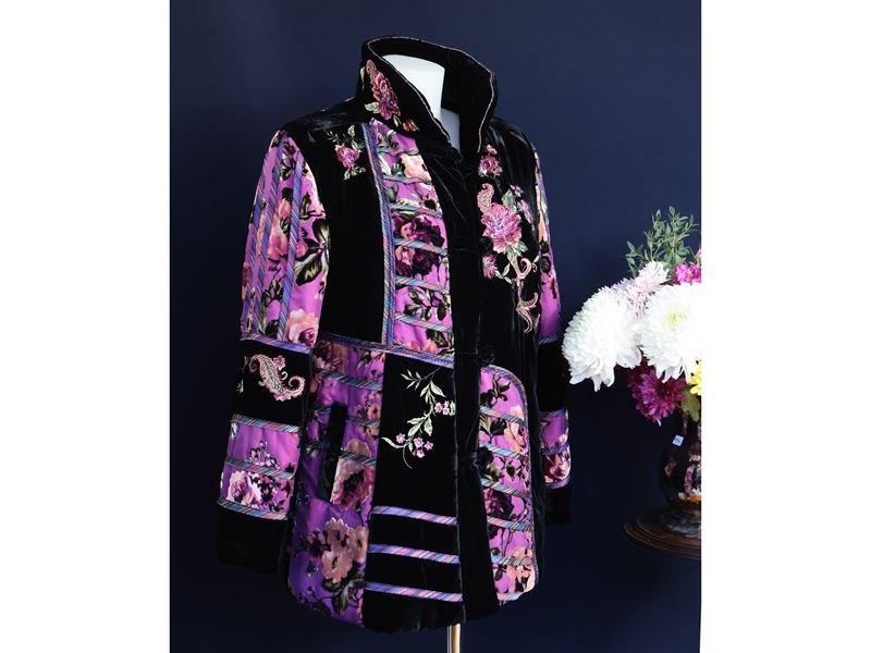 Giacca imbottita in velluto