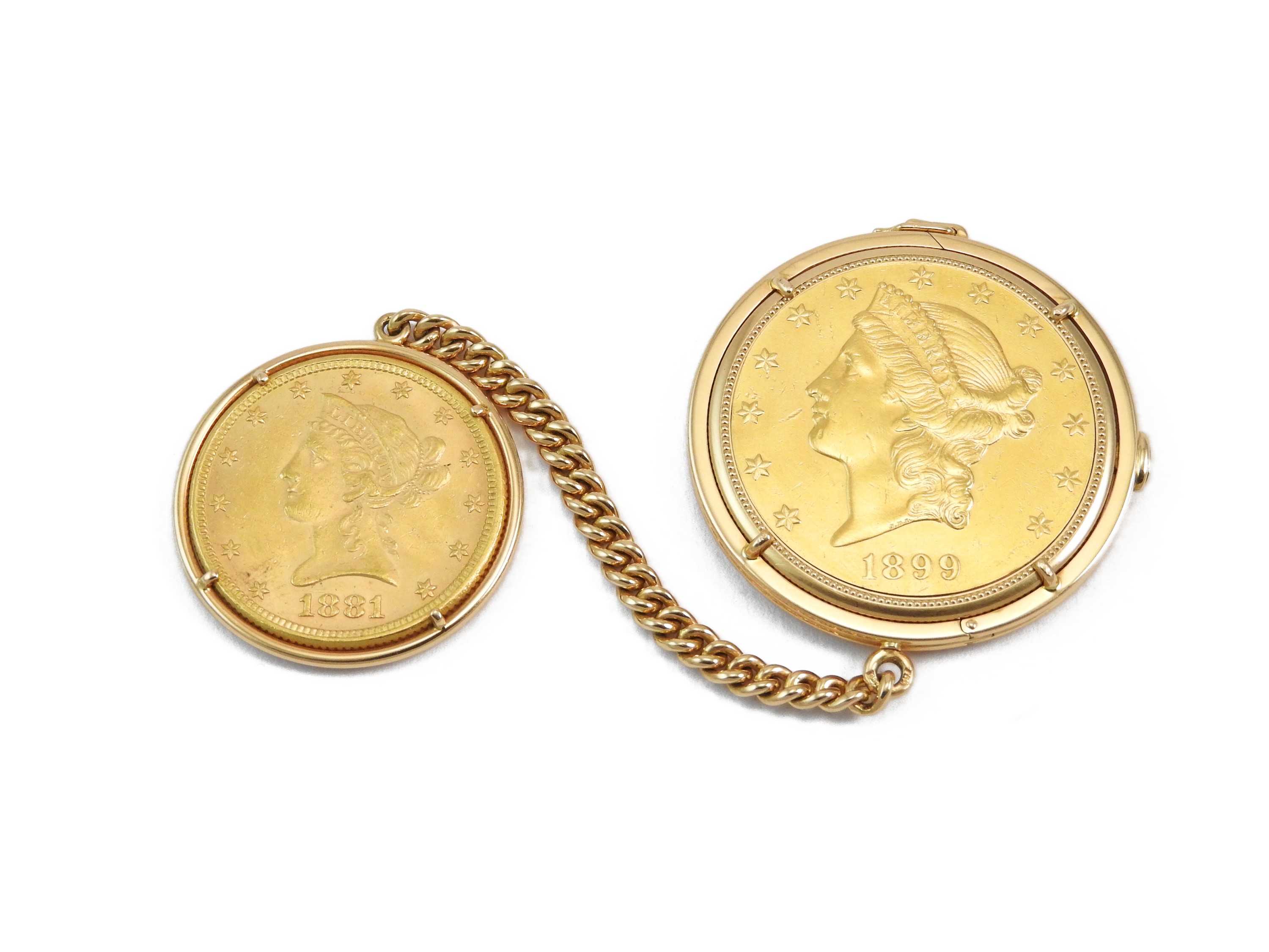 Piaget Coin, orologio da tasca in oro giallo