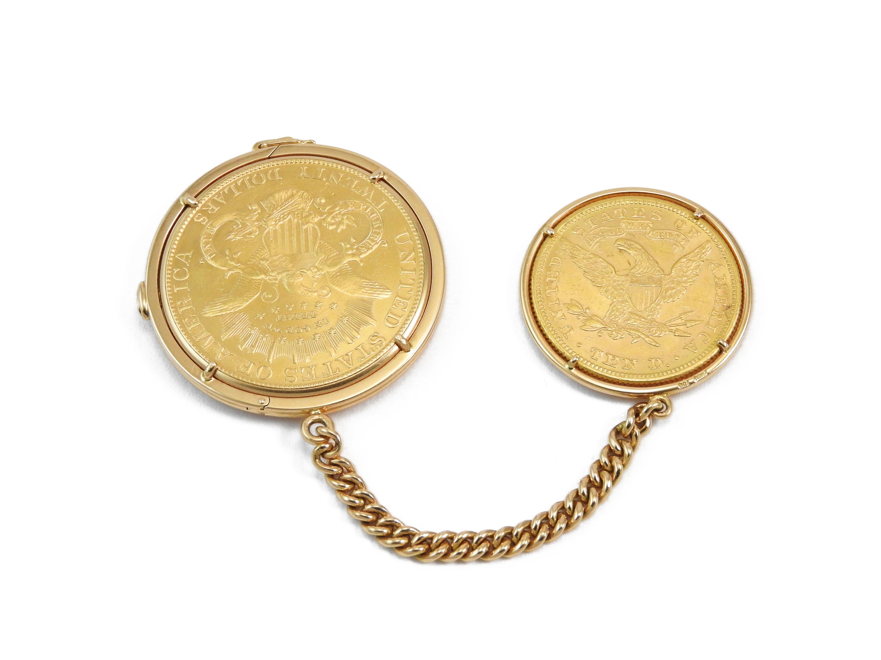 Piaget Coin, orologio da tasca in oro giallo