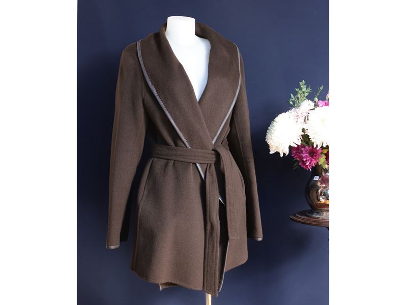 Giacca in lana marrone