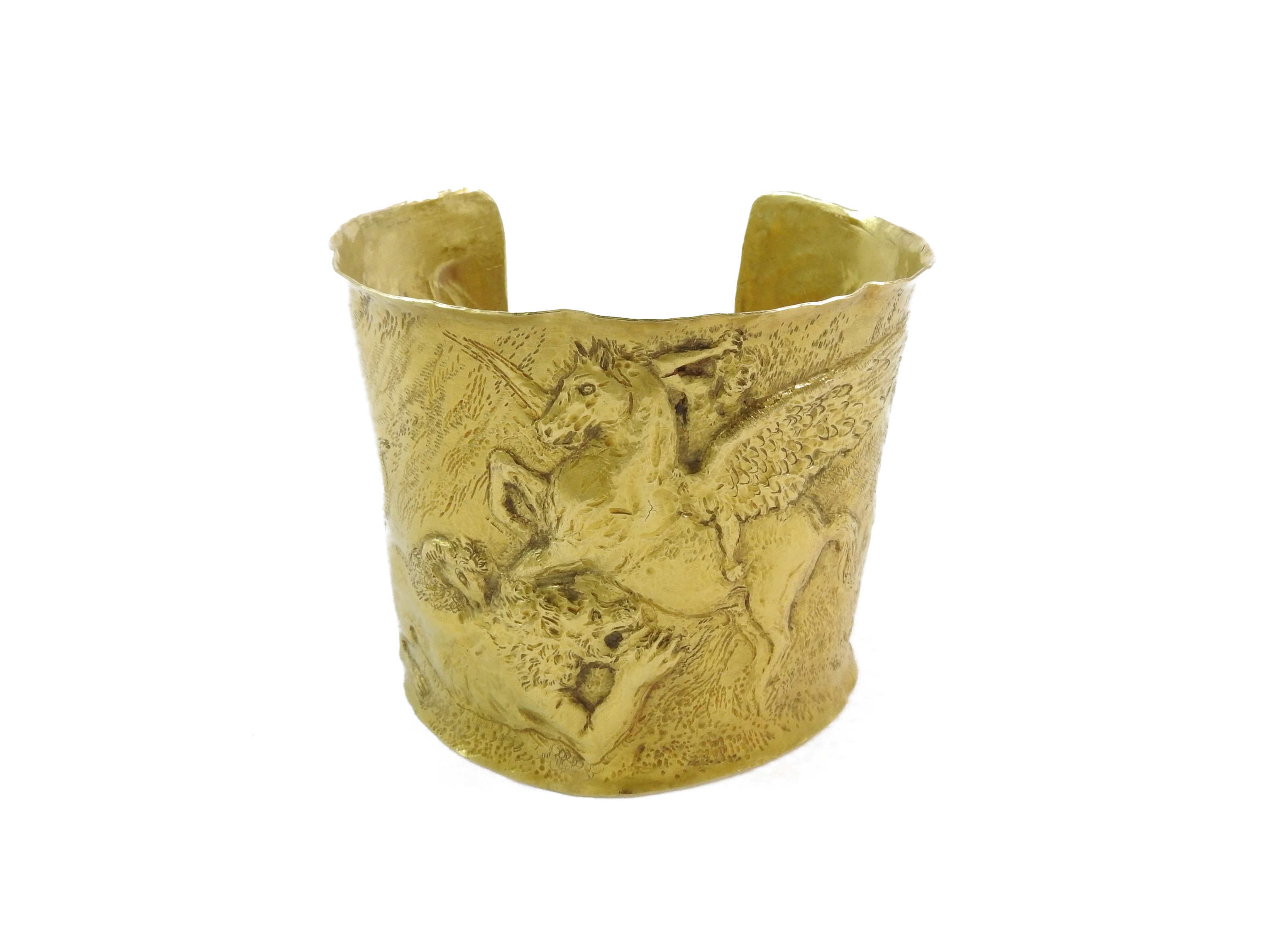 Bracciale a fascia in oro giallo